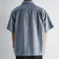 Limited Edition Col. / Back Side Indigo Jacquard Open Collar Shirt