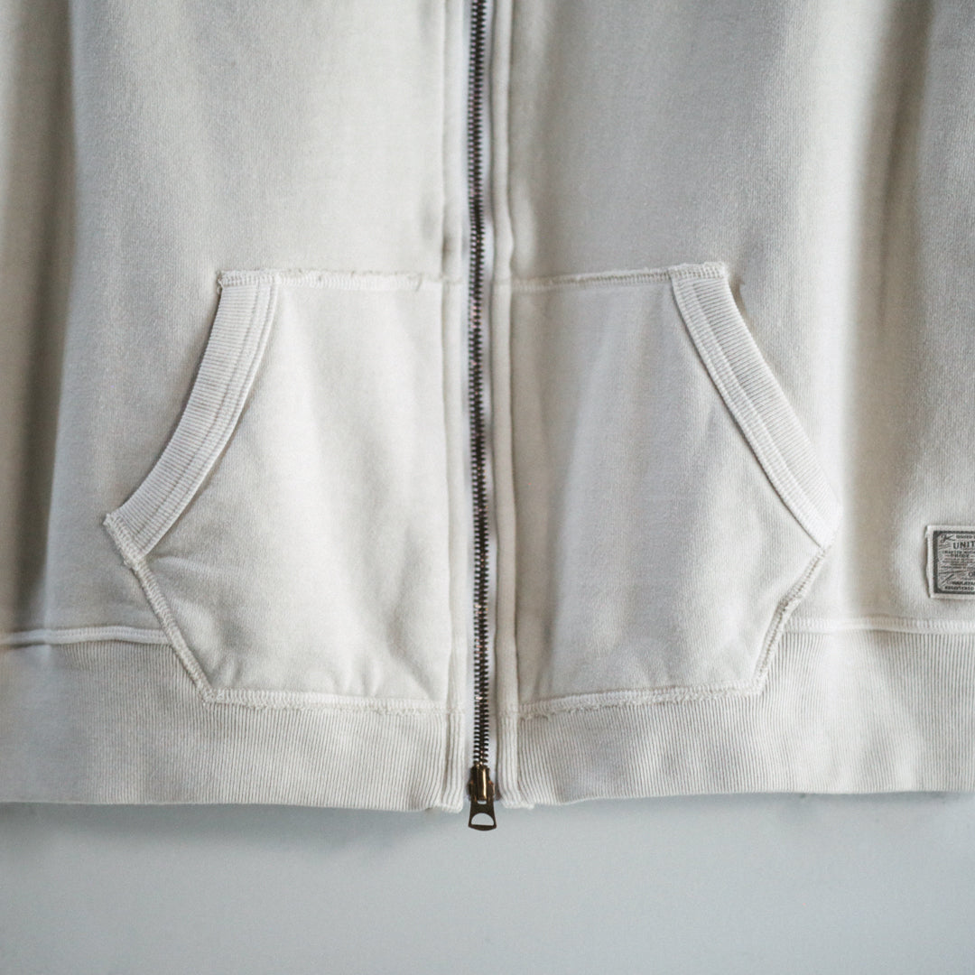 Exclusive Col. / 12oz Wakayama " Tsuri-Ami " W Zip-Up Hoodie / Garment Dye