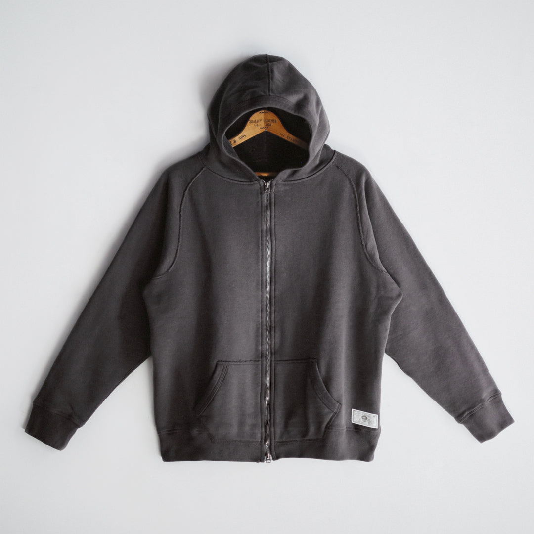 Exclusive Col. / 12oz Wakayama " Tsuri-Ami " W Zip-Up Hoodie / Garment Dye