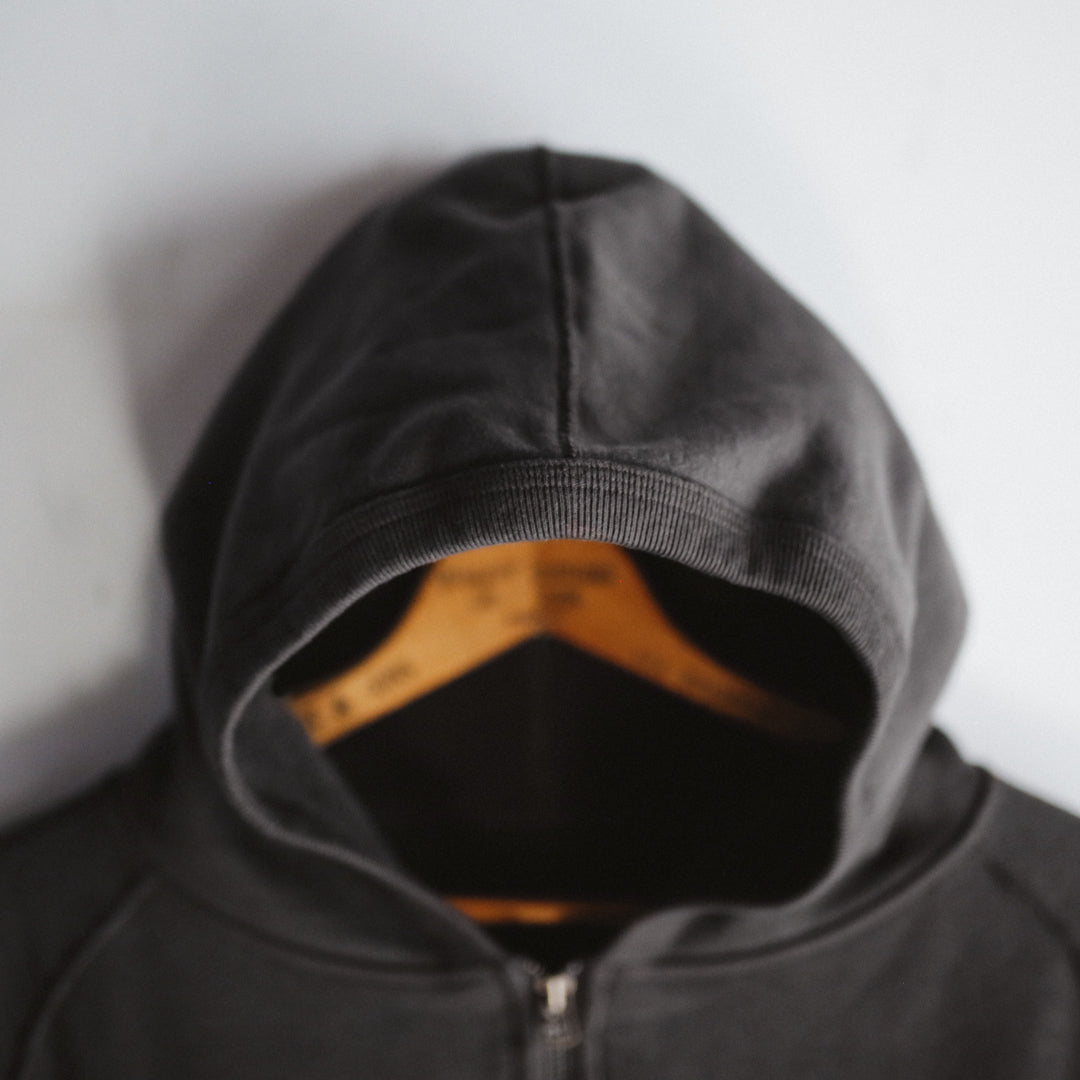 Exclusive Col. / 12oz Wakayama " Tsuri-Ami " W Zip-Up Hoodie / Garment Dye