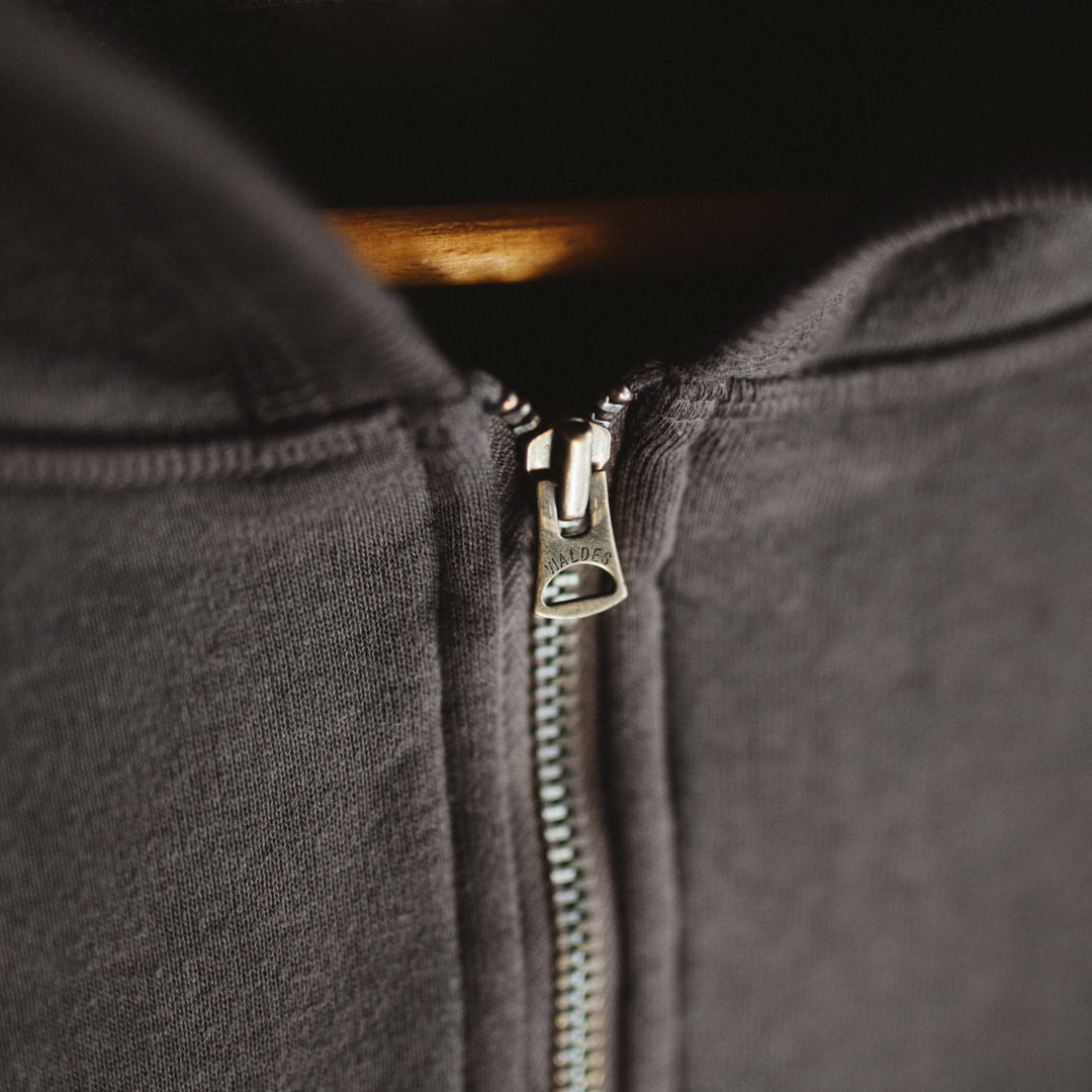 Exclusive Col. / 12oz Wakayama " Tsuri-Ami " W Zip-Up Hoodie / Garment Dye