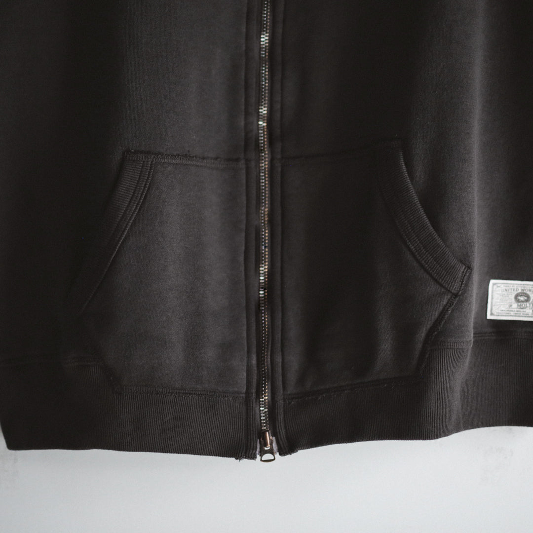 Exclusive Col. / 12oz Wakayama " Tsuri-Ami " W Zip-Up Hoodie / Garment Dye