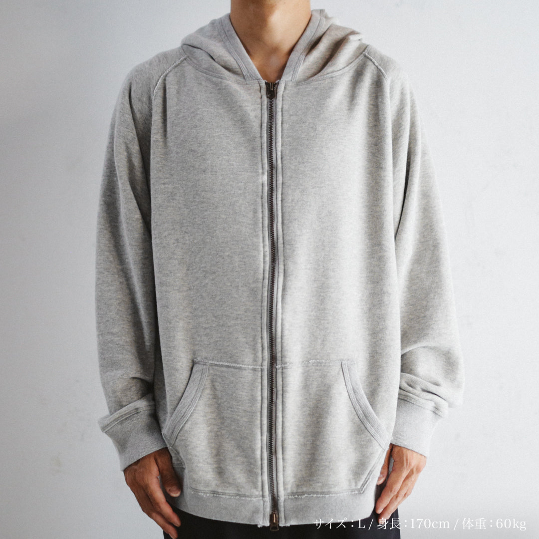 Exclusive Col. / 12oz Wakayama " Tsuri-Ami " W Zip-Up Hoodie