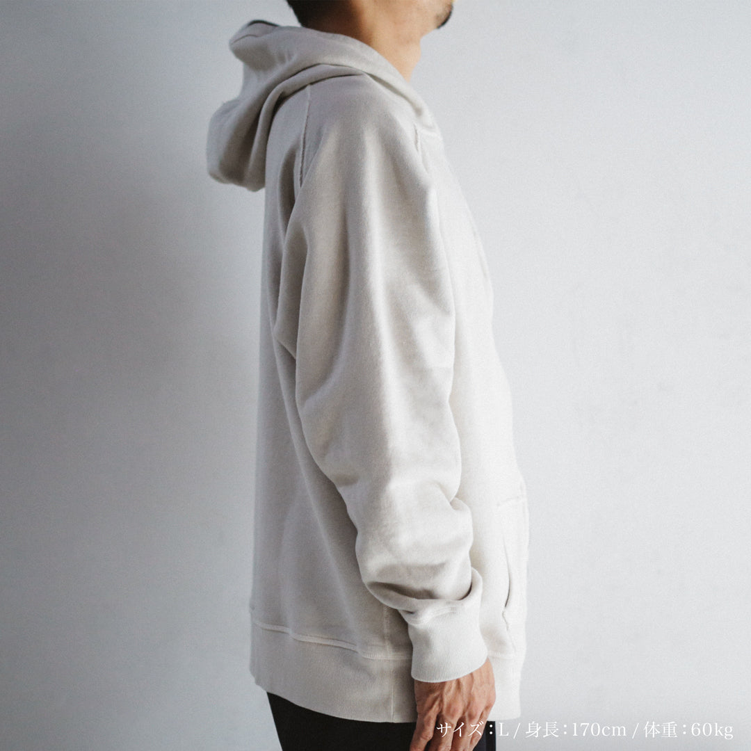 Exclusive Col. / 12oz Wakayama " Tsuri-Ami " W Zip-Up Hoodie / Garment Dye