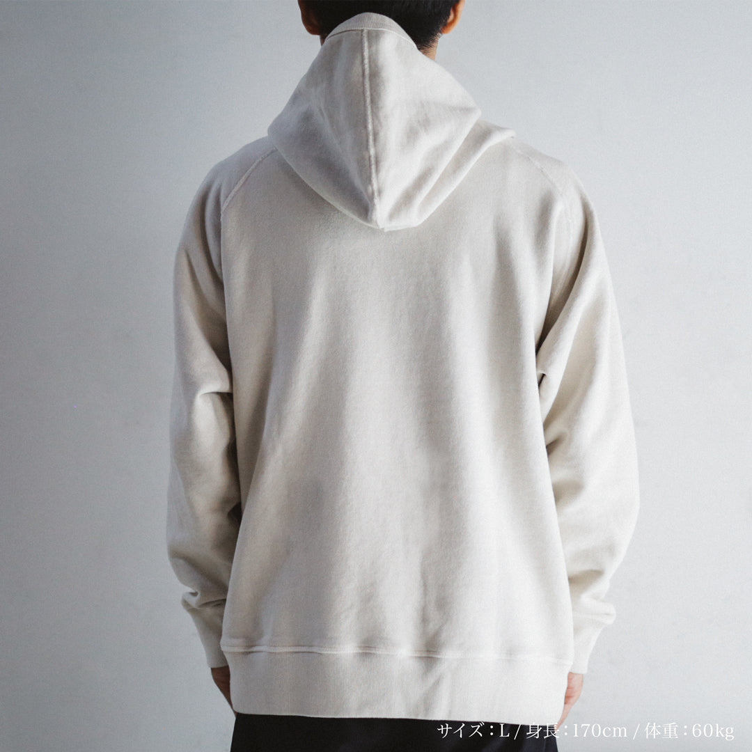 Exclusive Col. / 12oz Wakayama " Tsuri-Ami " W Zip-Up Hoodie / Garment Dye