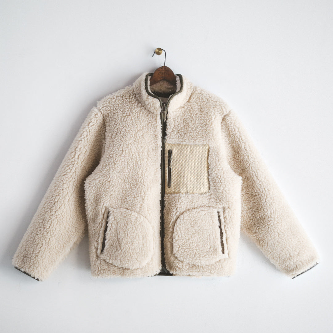 Limited Edition Col. / Wakayama Premium Boa Blouson " Sashiko Pocket "