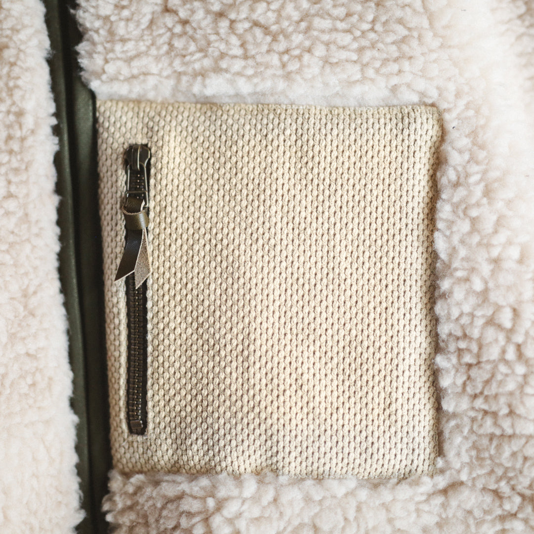 Limited Edition Col. / Wakayama Premium Boa Blouson " Sashiko Pocket "