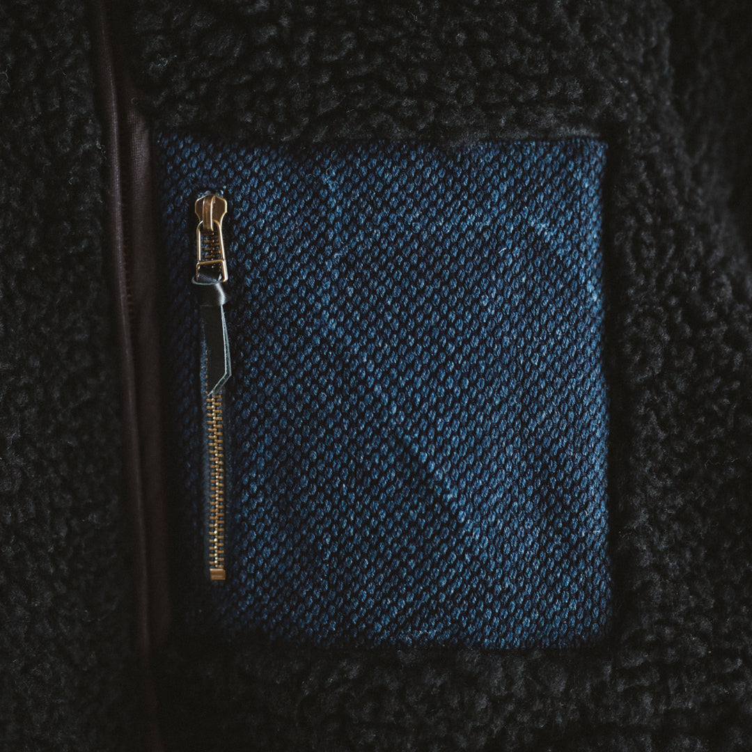 Exclusive Col. / Wakayama Premium Boa Blouson " Sashiko Pocket "