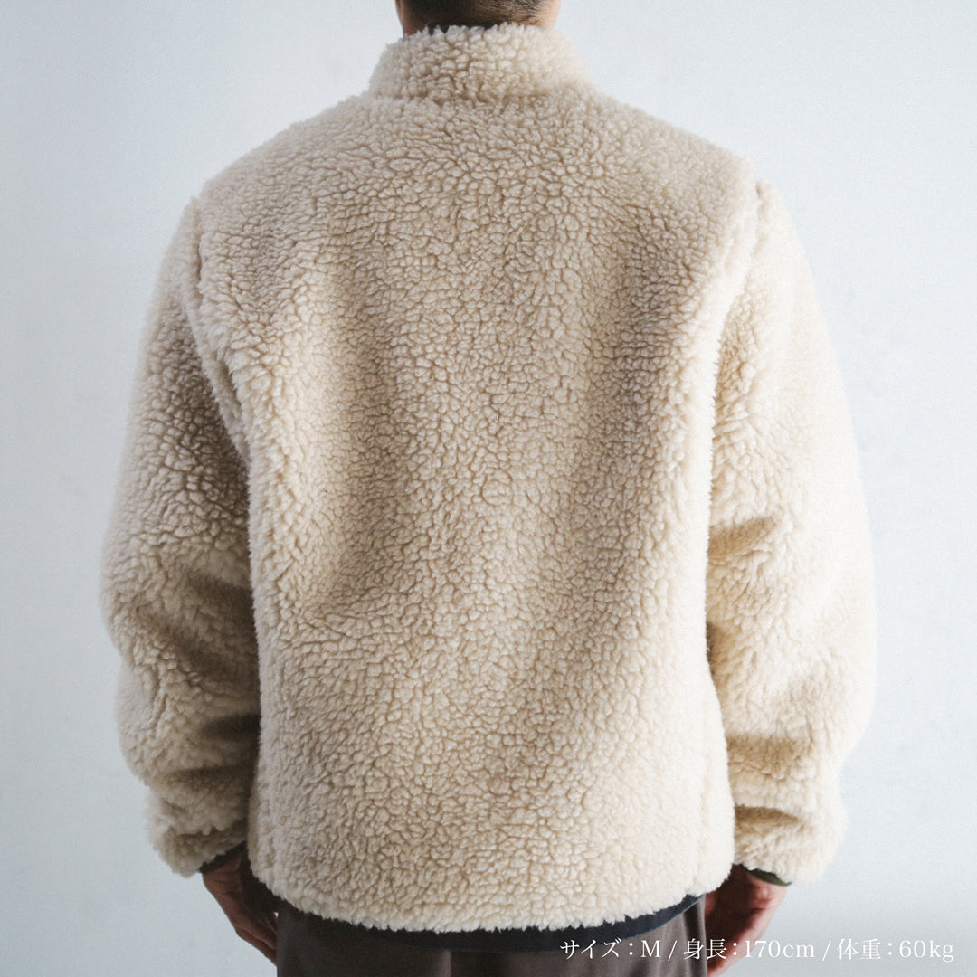 Limited Edition Col. / Wakayama Premium Boa Blouson " Sashiko Pocket "