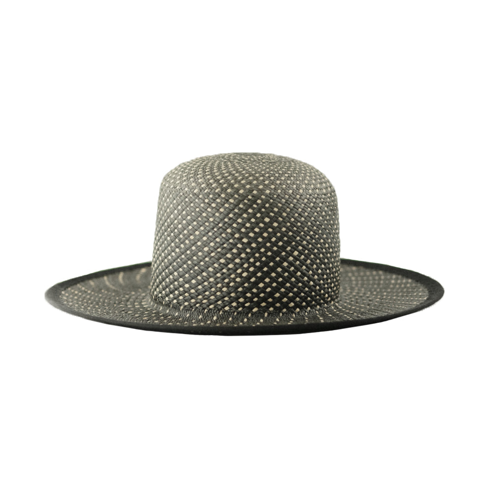 Italian Artisans Col. / Wide Brim Black Hat / Panama – MOLTEMANI