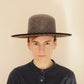 Italian Artisans Col / Wide Brim Black Hat / Panama