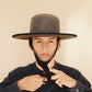 Italian Artisans Col / Wide Brim Black Hat / Panama