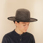 Italian Artisans Col / Wide Brim Black Hat / Panama