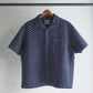 Limited Edition Col. / Sashiko " Hishigata Moyo " Open Collar Shirt