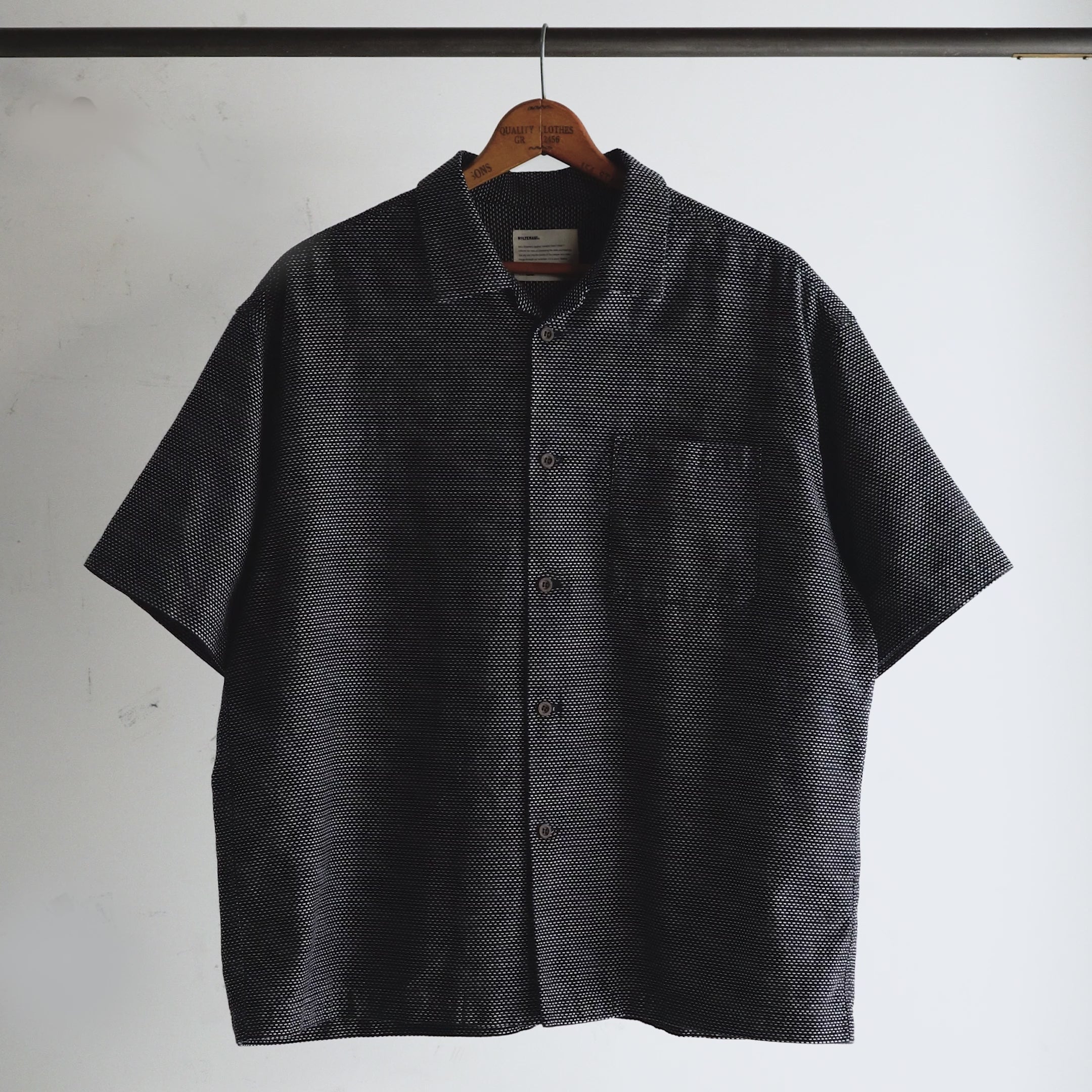 トップス MOLTEMANI Limited Edition Indigo / L Limited Edition Col. / 7.1oz Okayama Sashiko Indigo Open Collar