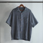 Limited Edition Col. / Sashiko " Kakinohana Moyo " Open Collar Shirt