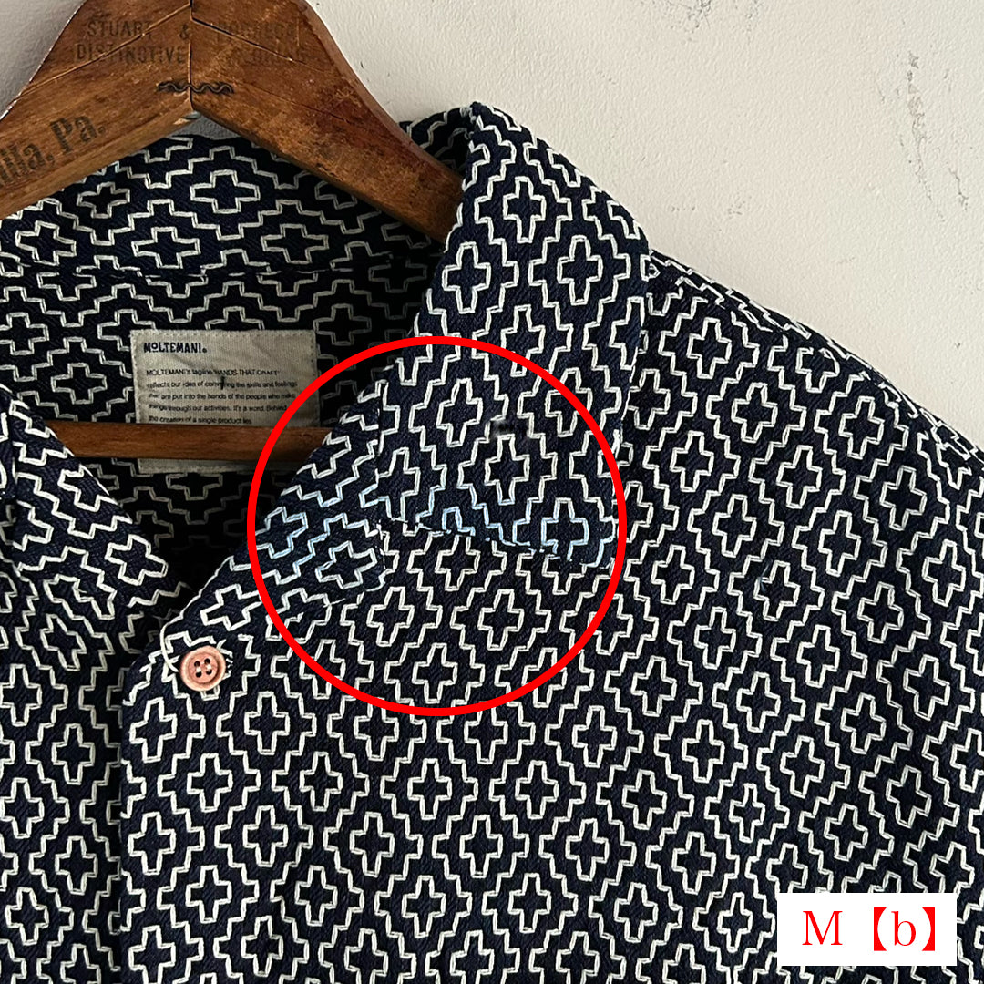 【アウトレット】Limited Edition Col. / Sashiko " Kakinohana Moyo " Open Collar Shirt