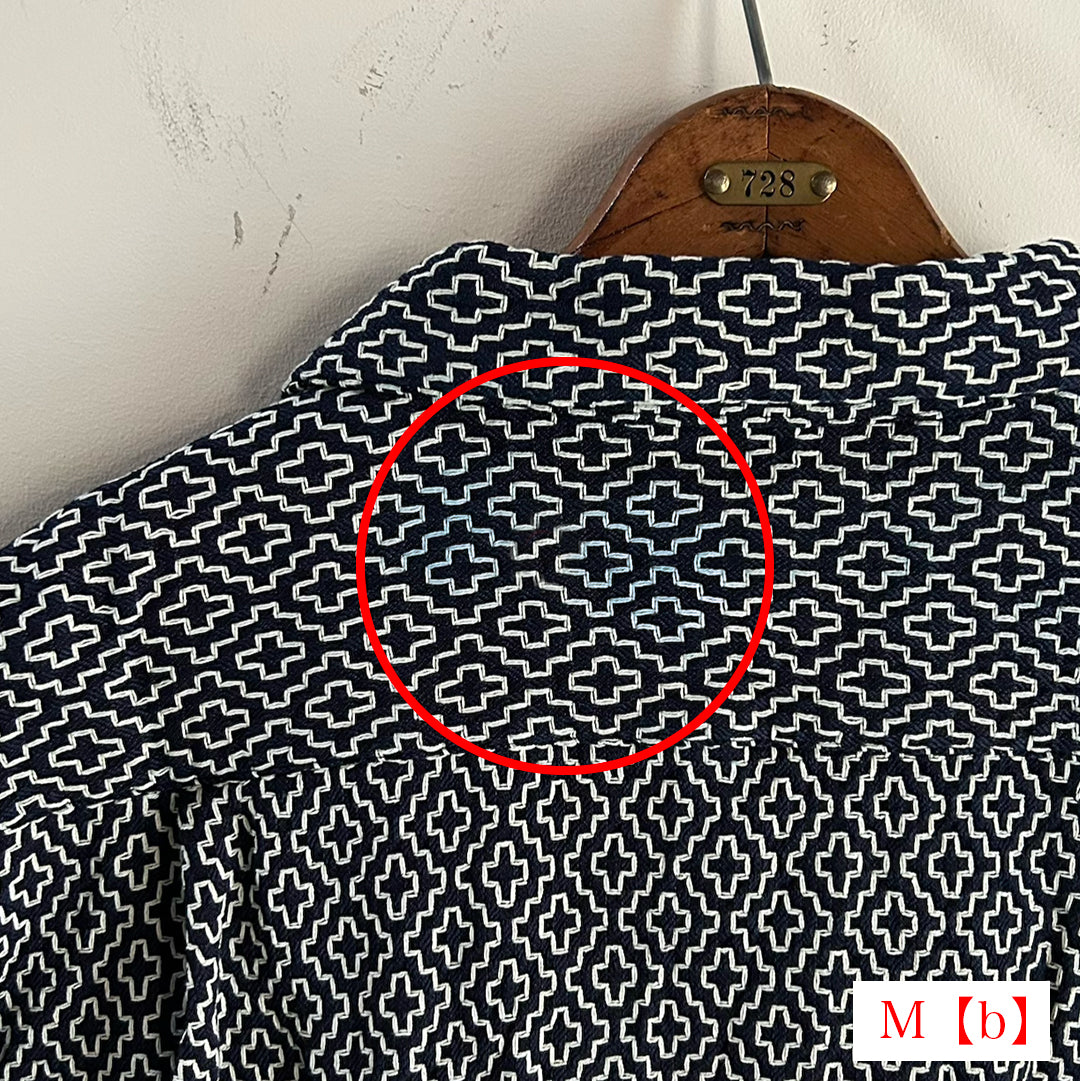 【アウトレット】Limited Edition Col. / Sashiko " Kakinohana Moyo " Open Collar Shirt