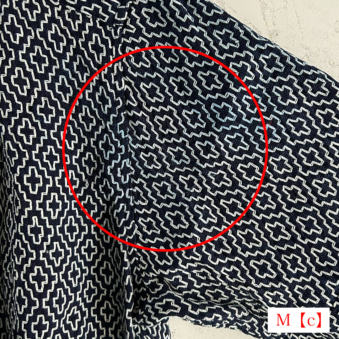 【アウトレット】Limited Edition Col. / Sashiko " Kakinohana Moyo " Open Collar Shirt
