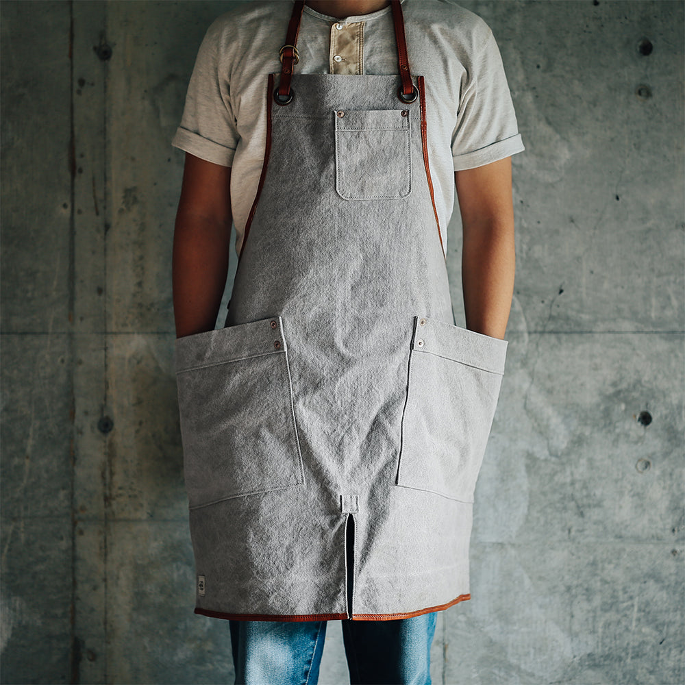 Natural Dye Col. / 15.2oz Heavy weight / Work Apron