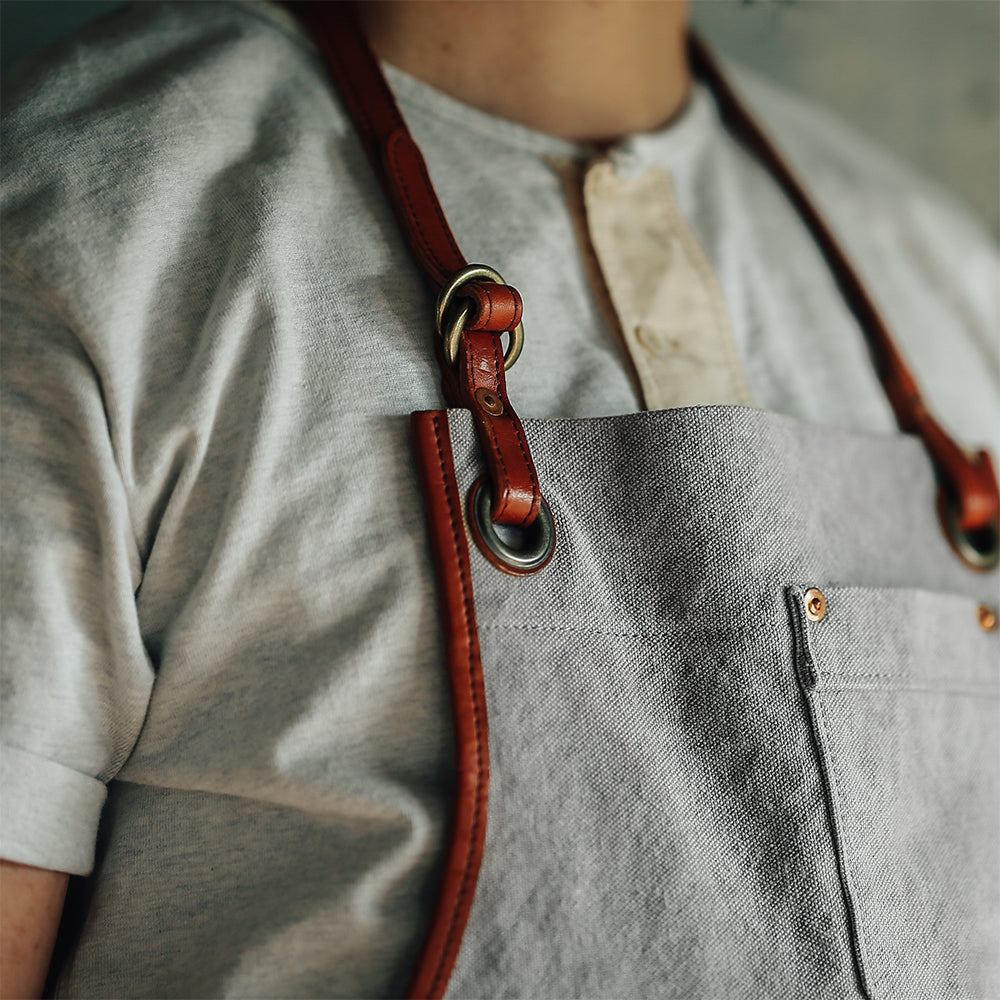 Natural Dye Col. / 15.2oz Heavy weight / Work Apron