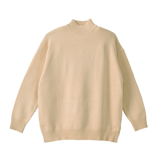 Classic Col. / Mock neck knit sweater