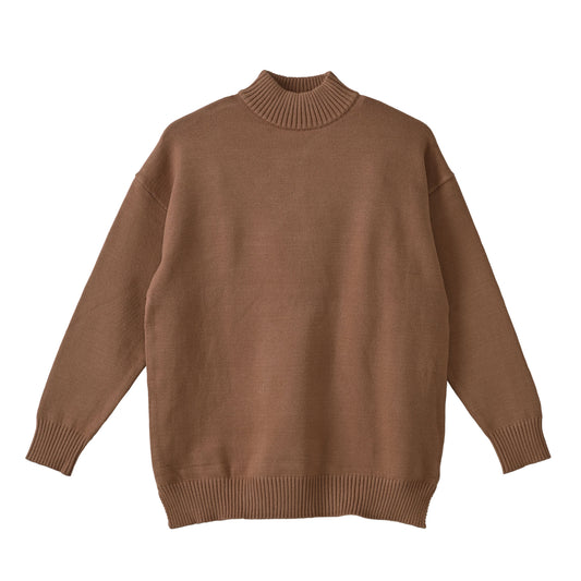 Classic Col. / Mock neck knit sweater