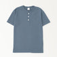 Classic Col. / Open-end Henry Neck T-shirt